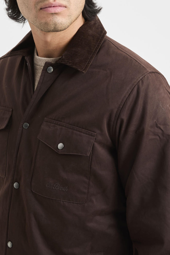 Giacca dark brown uomo bex00318h - 6