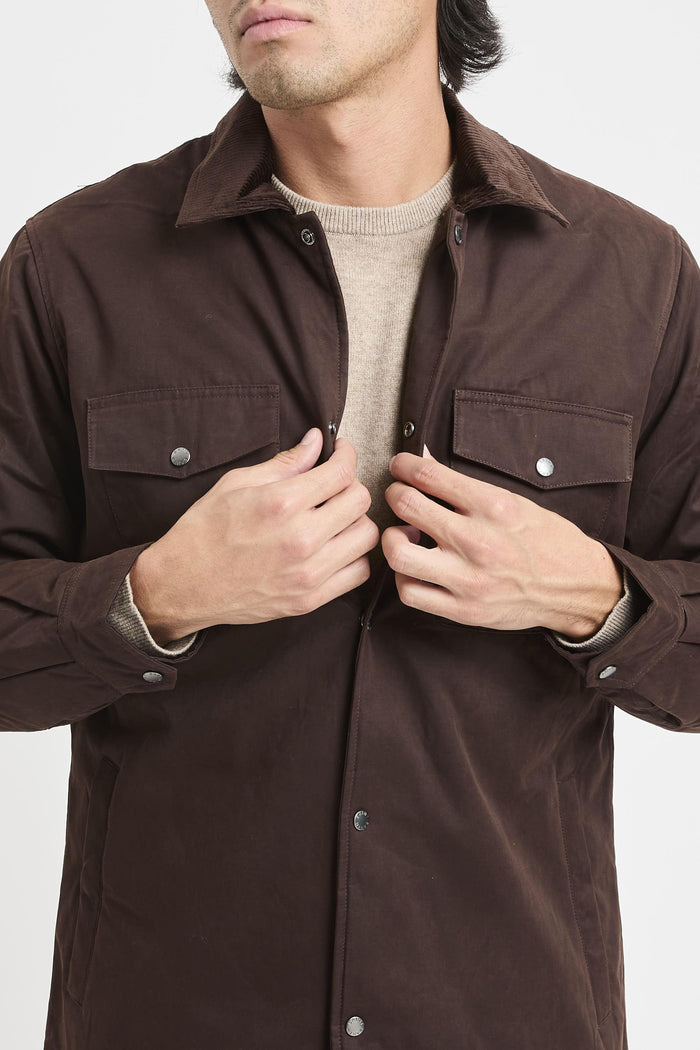 Giacca dark brown uomo bex00318h - 5