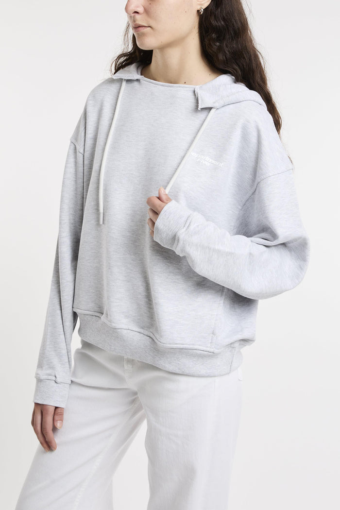 Felpa grigio  melange donna df5132ff0026912 - 2