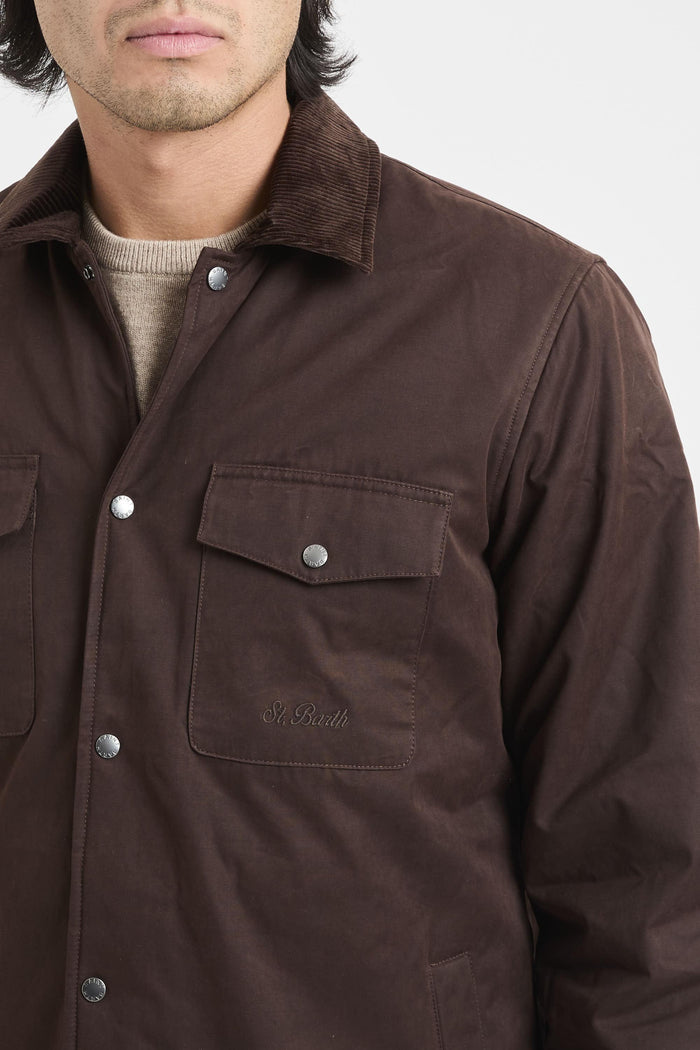 Giacca dark brown uomo bex00318h - 4