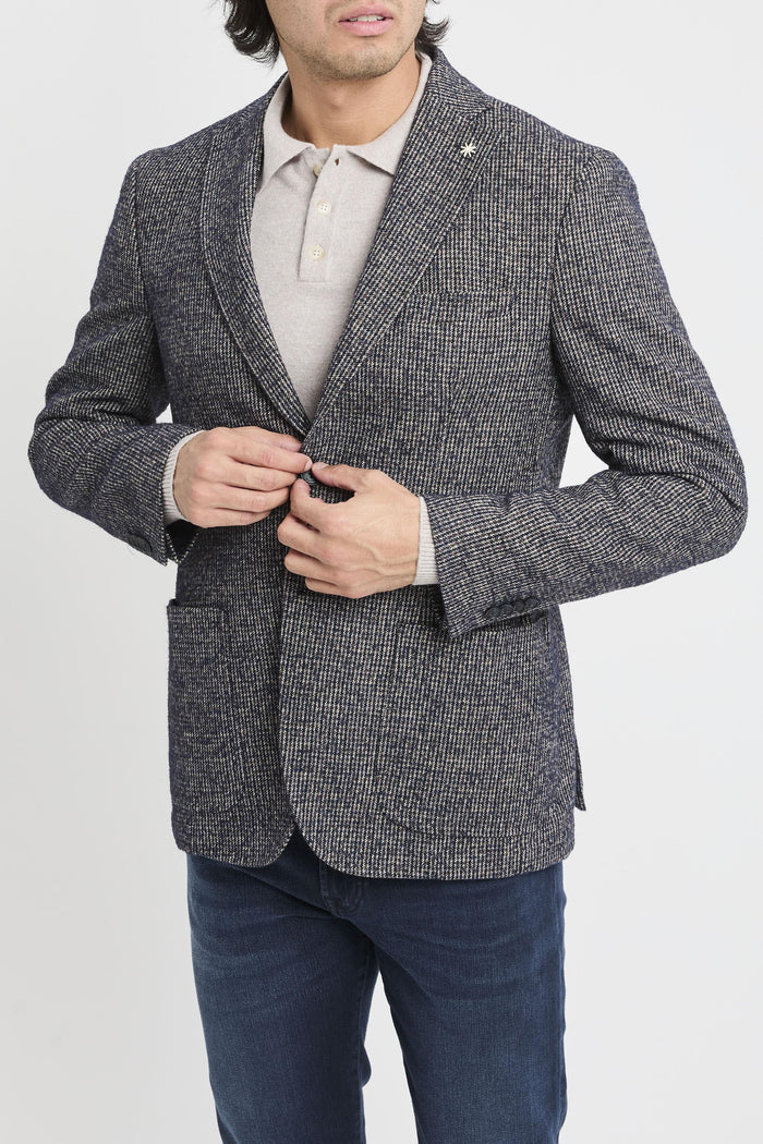 Giacca microfantasia uomo g203825362389 - 2