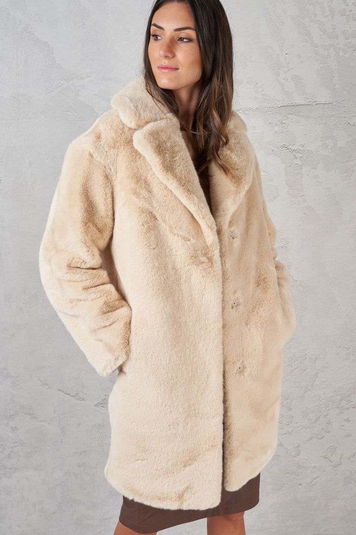 Faux fur coat