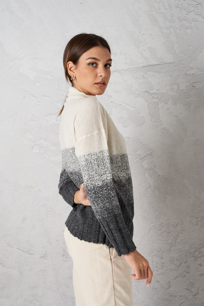 Sweater with crater neck-2