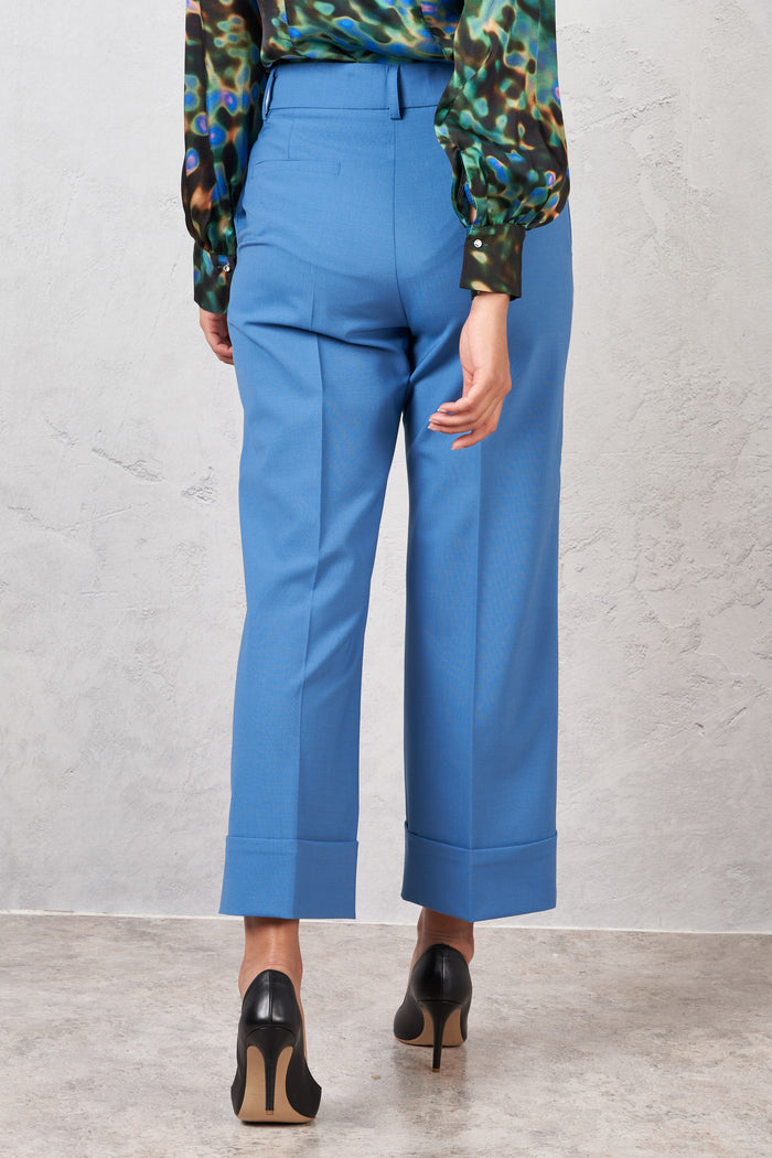 Pantalone alla caviglia in misto lana-2