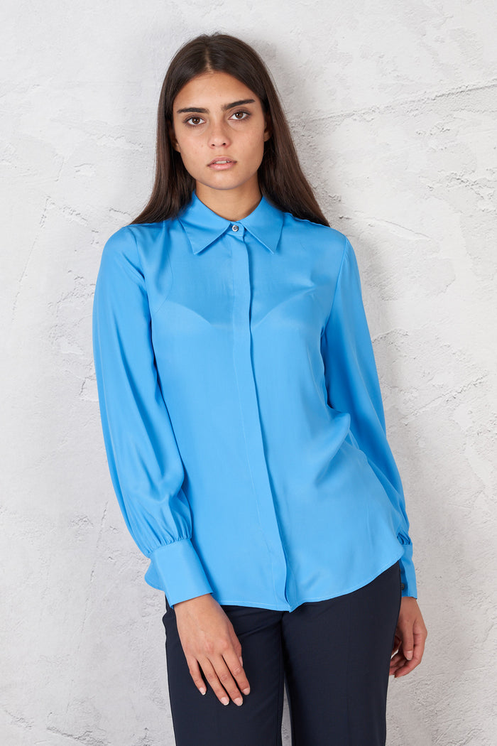 Camicia in misto seta-2