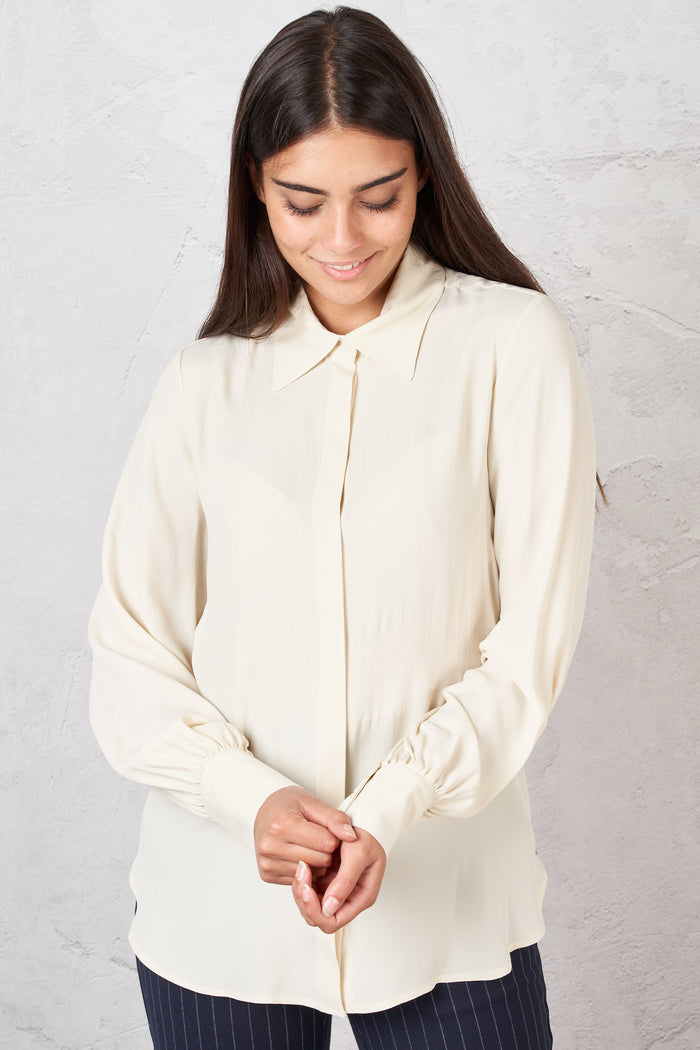 Silk blend shirt