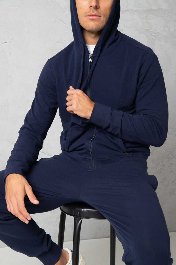 Felpa navy uomo 714862626001 - 2