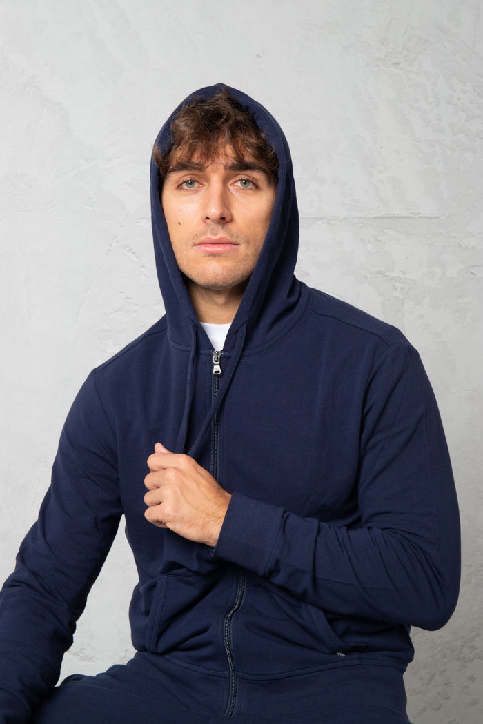 Felpa navy uomo 714862626001 - 3