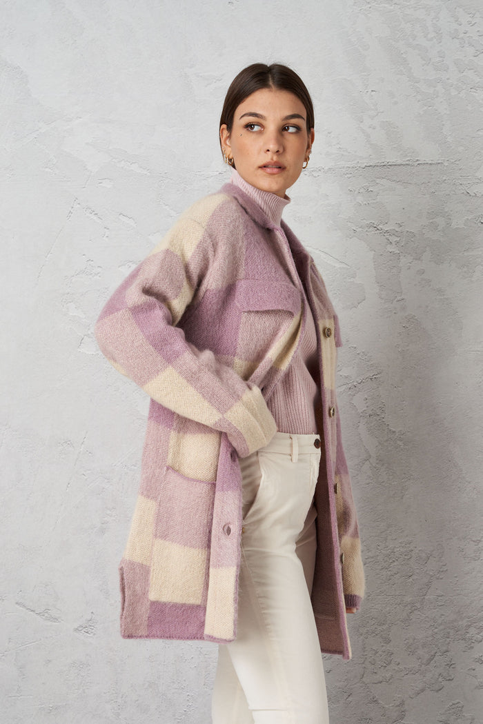 Jacquard mohair cardigan-2