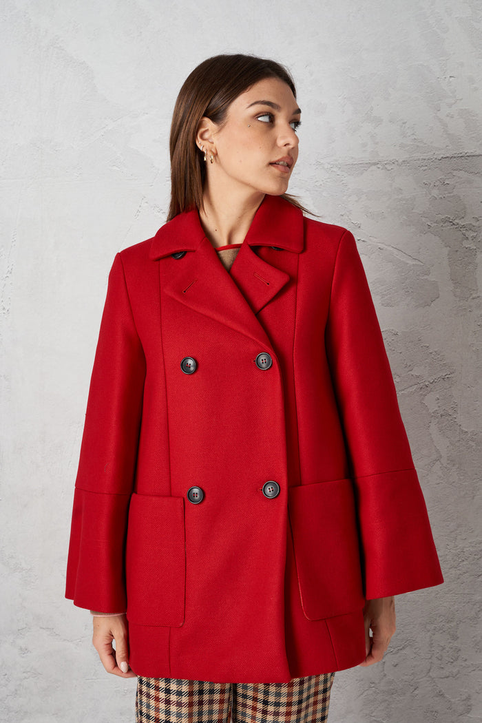 Cappotto fragola donna v02d24-0 - 1