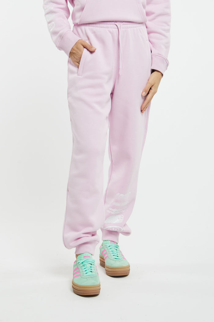 Adidas Originals Cotton/Polyester Recycled Pink Pants