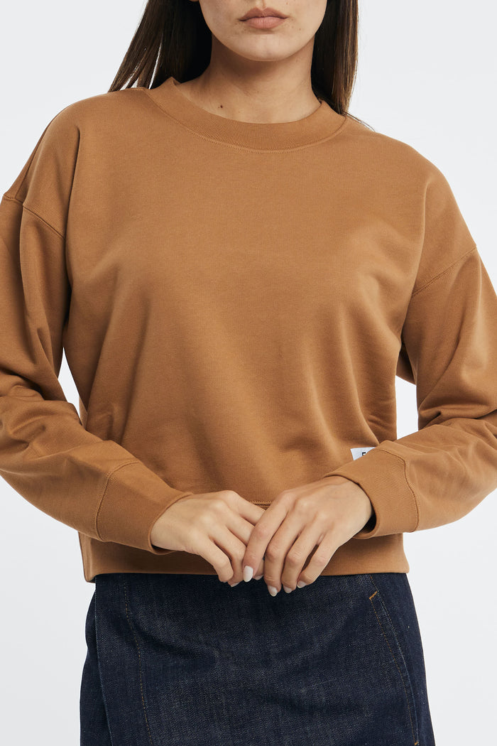 Department 5 Beesley Cropped Cotton Sweatshirt Biscuit