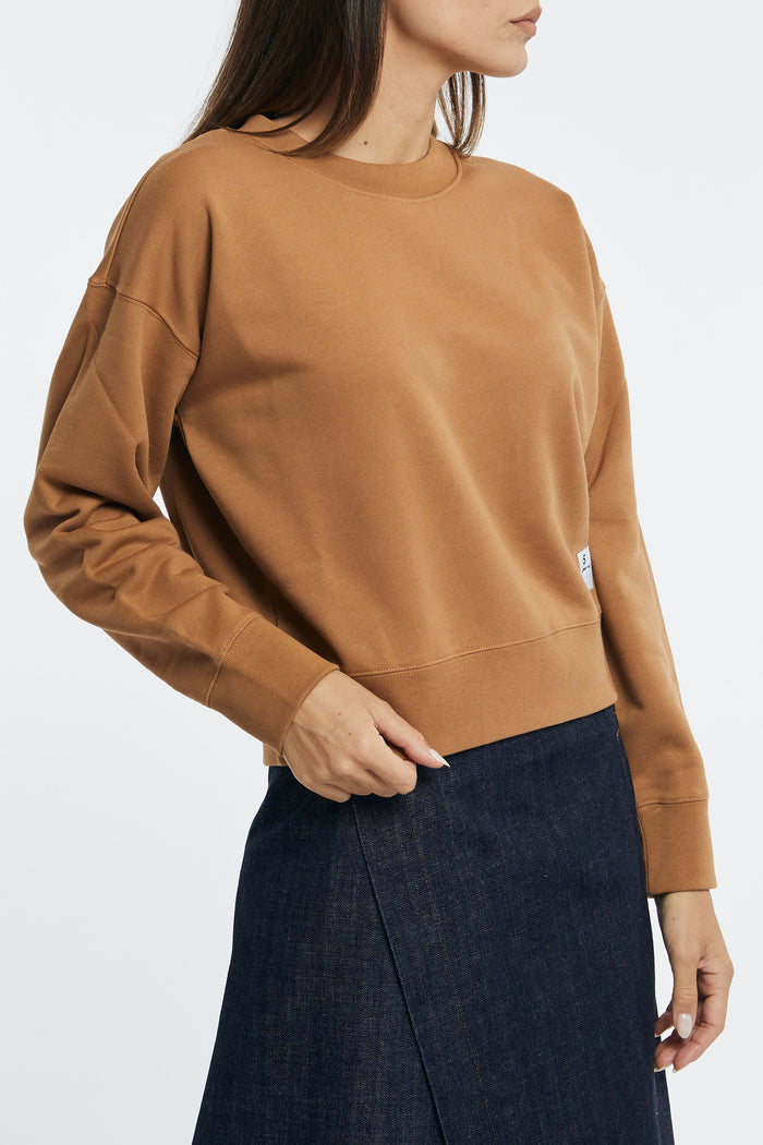 Department 5 Beesley Cropped Cotton Sweatshirt Biscuit-2