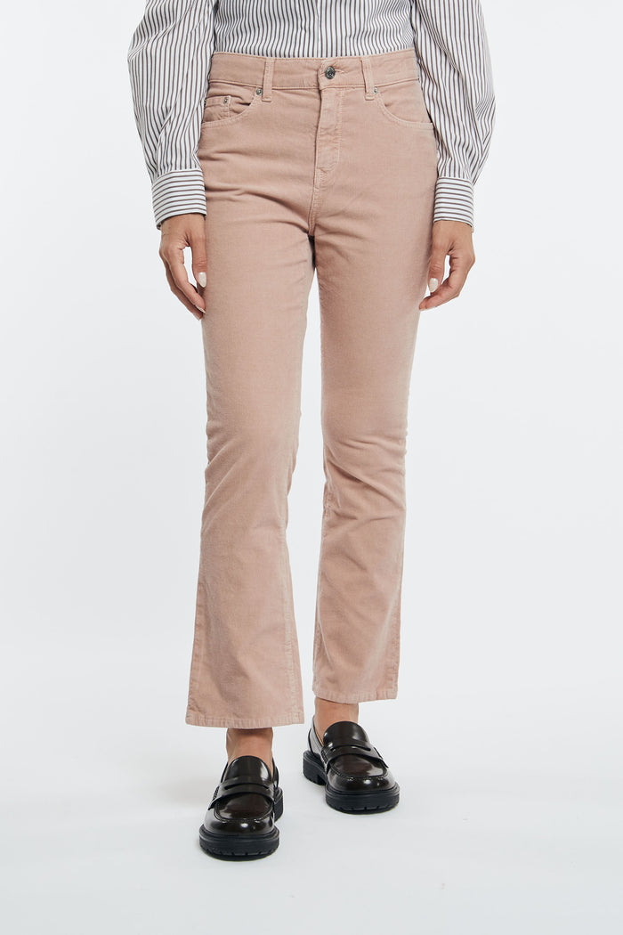 Department 5 Clar Cotton/Elastane Trousers in Petal