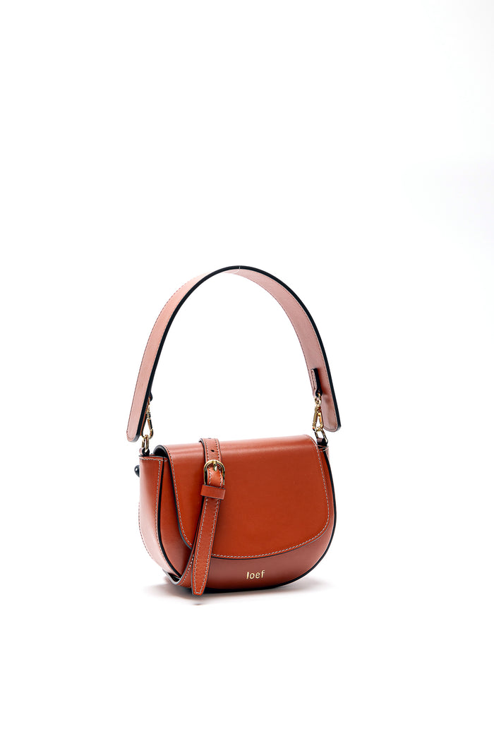 Ioef Ele Mini Leather Bag Coccio-2