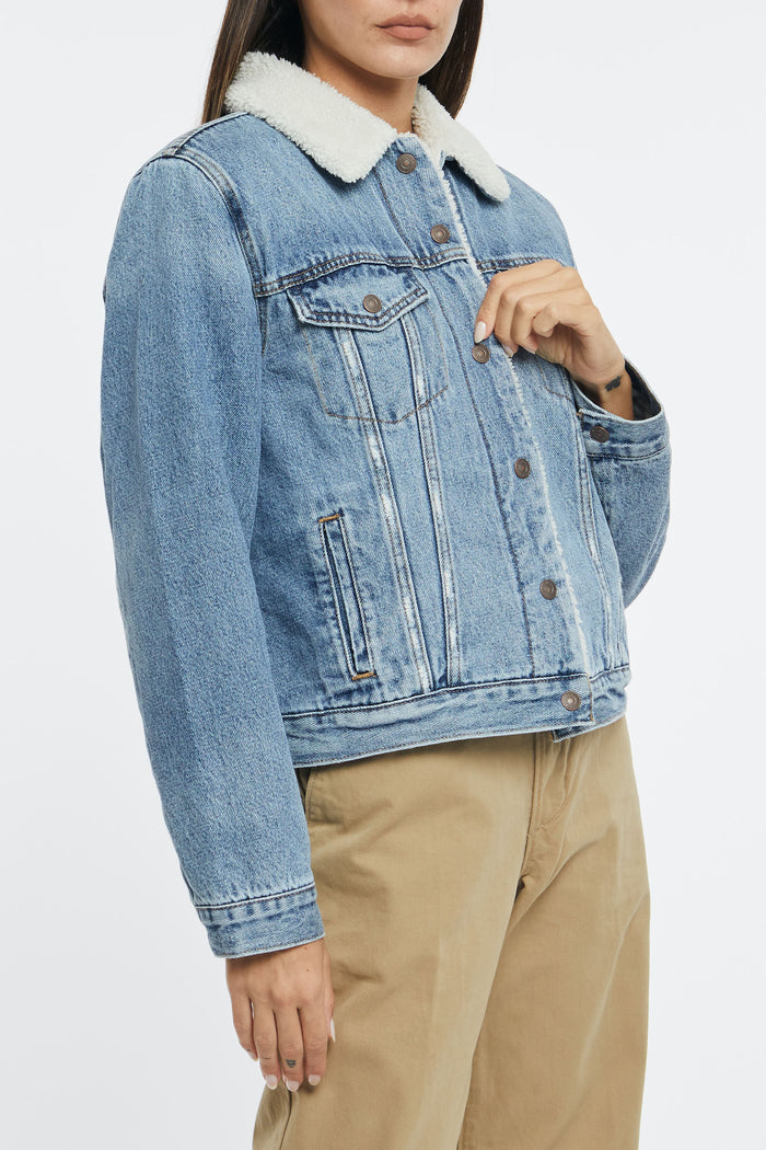 Levi's Sherpa Trucker Jacket Cotton/Hemp Denim-2