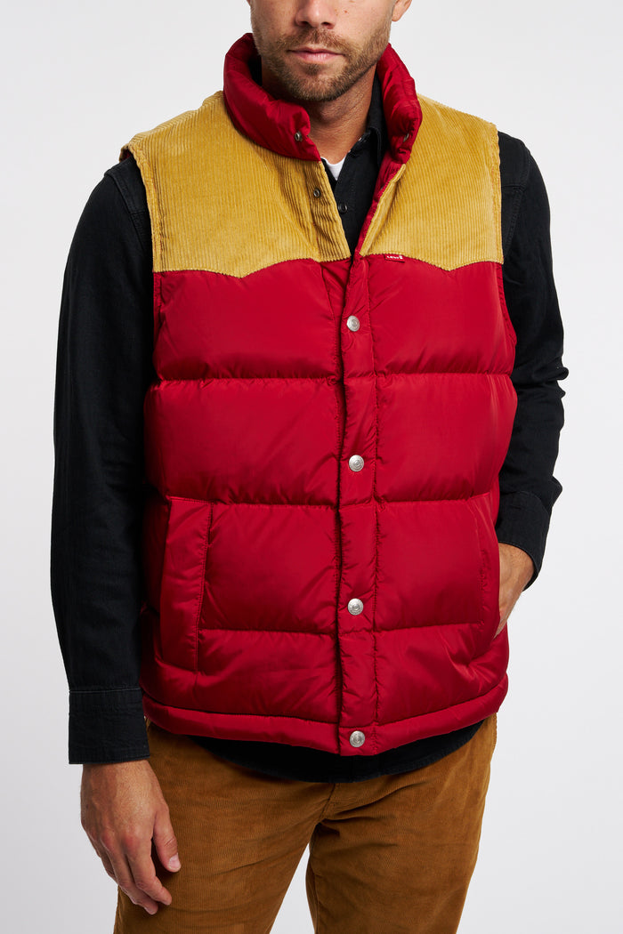 Levi's Padded Western Vest 100% Polyester Red