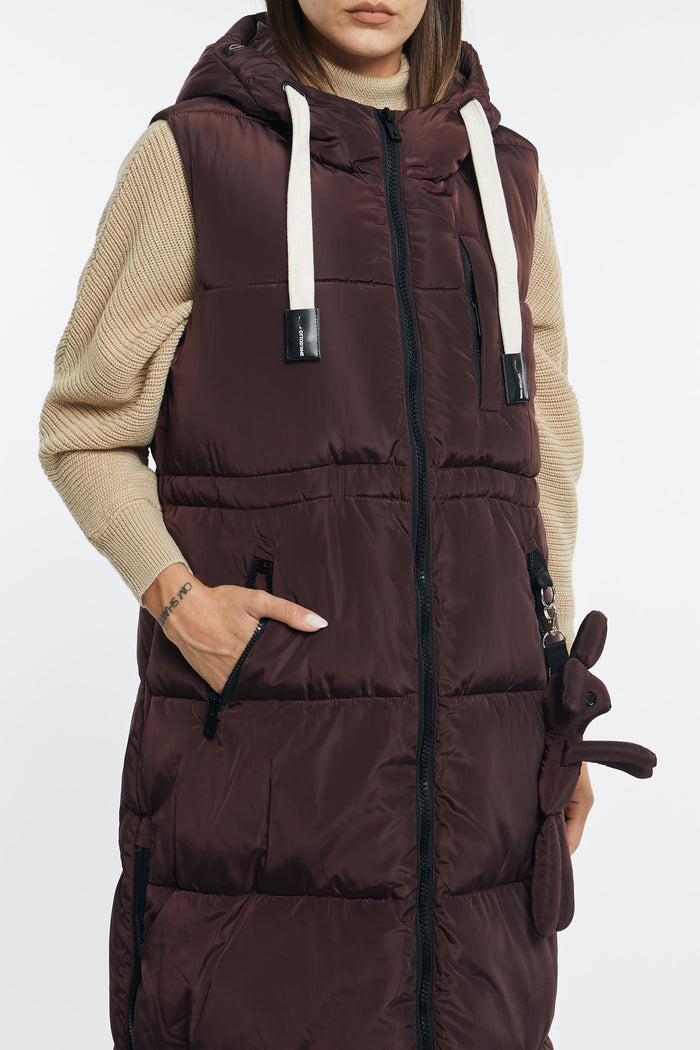 Gilet  donna og5847barolo - 5