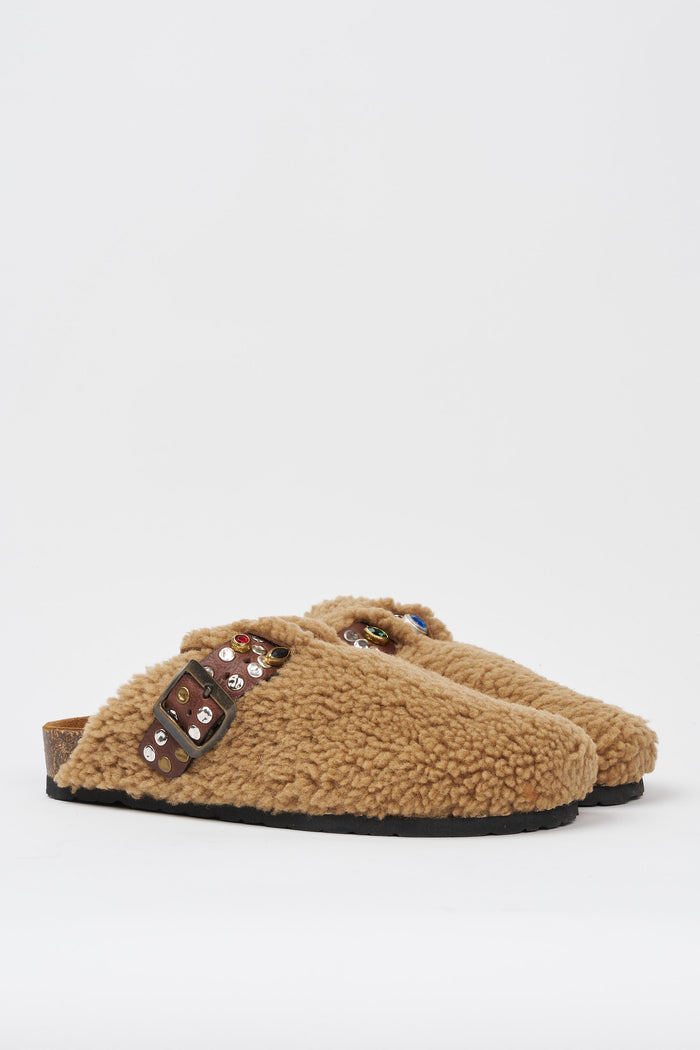 POST&CO Sheepskin Biscuit Sabots-2