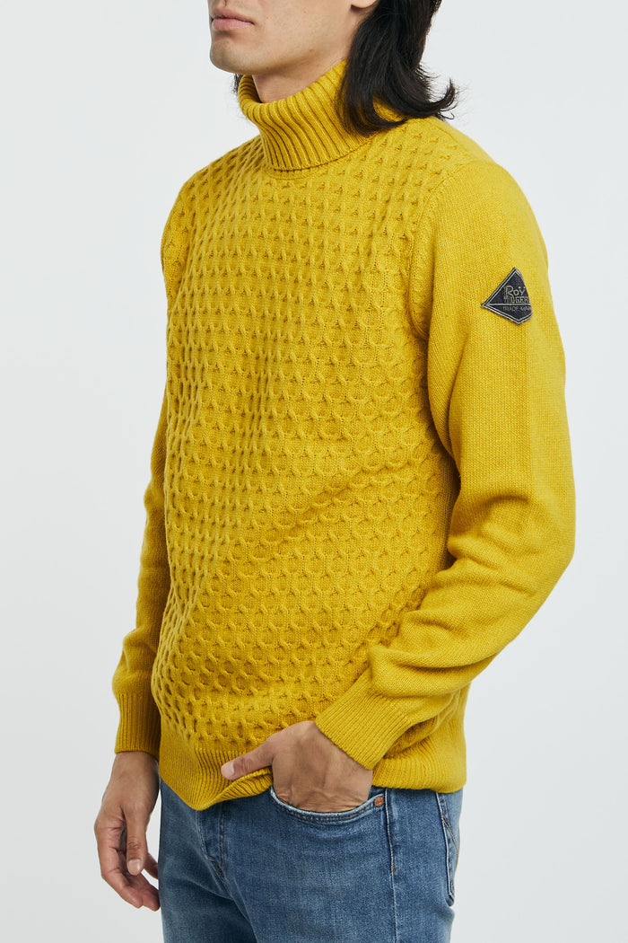 Maglia collo alto punto noce