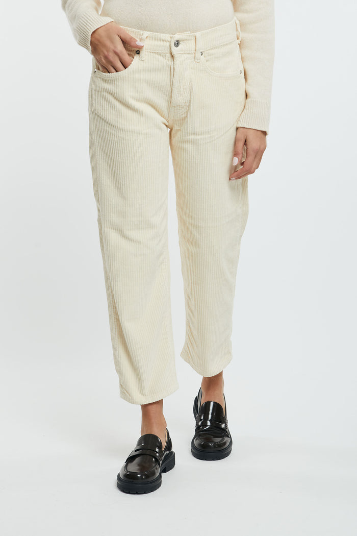 ROY ROGER'S New Oskar Velvet Butter Trousers