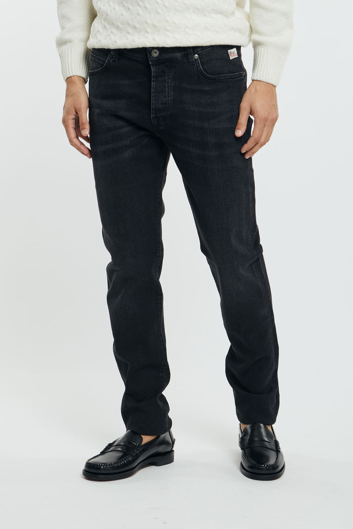 Roy Roger's Jeans 529 Denim Black Cotton/Modal/Polyester/Elastane-2