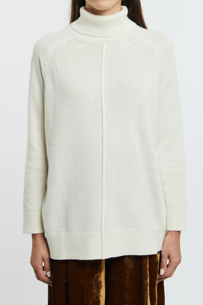 SemiCouture Turtleneck Merino Wool/Polyamide Meringue