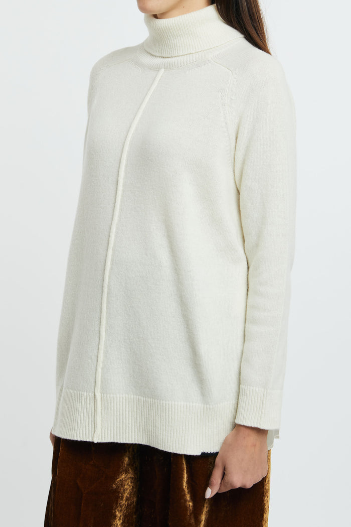 SemiCouture Turtleneck Merino Wool/Polyamide Meringue-2