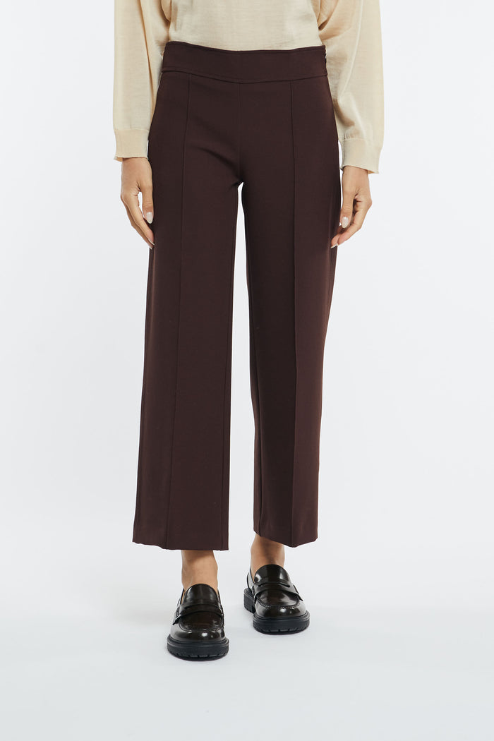 Pantalone crop in crepe tecnico