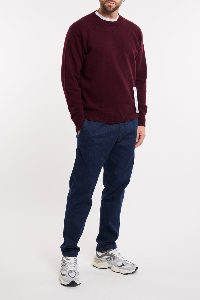 Maglia burgundy uomo 000838m - 5