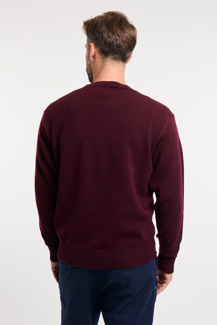 Maglia burgundy uomo 000838m - 6