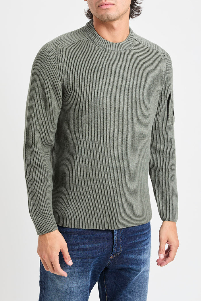 Maglia girocollo a coste-2