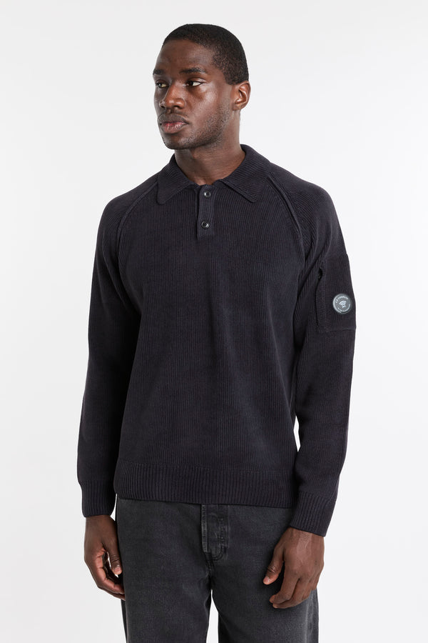 Maglia polo in ciniglia