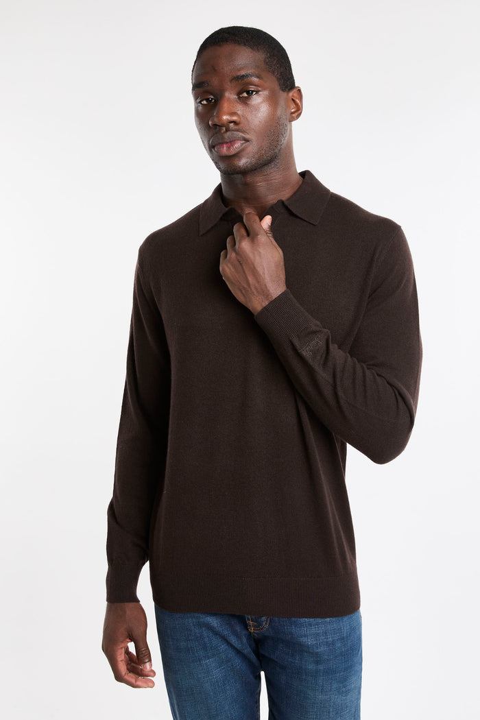 Polo brown uomo cov000800022m18h - 1