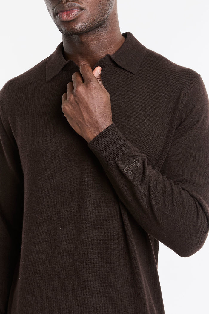 Polo brown uomo cov000800022m18h - 4