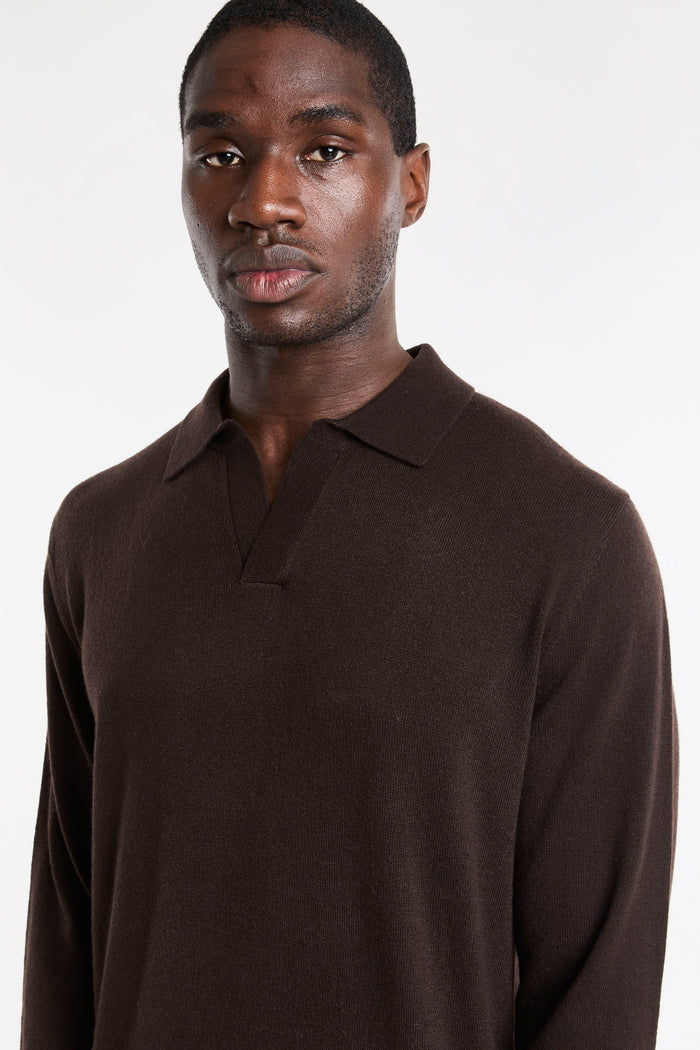 Polo brown uomo cov000800022m18h - 5