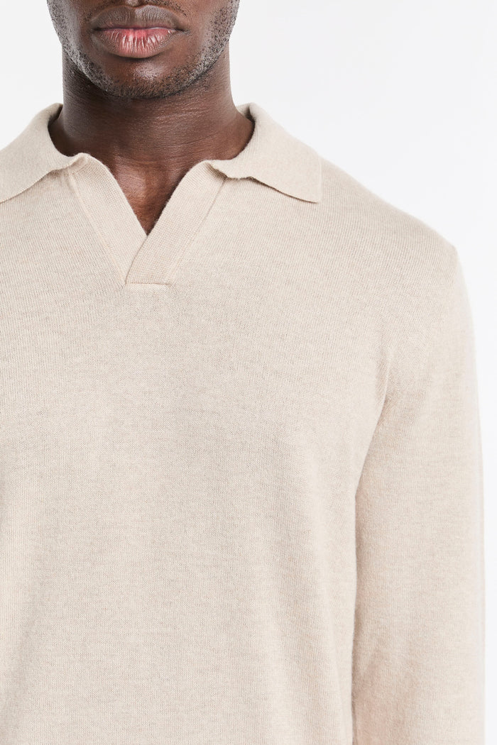 Polo beige uomo cov000800027m11 - 4