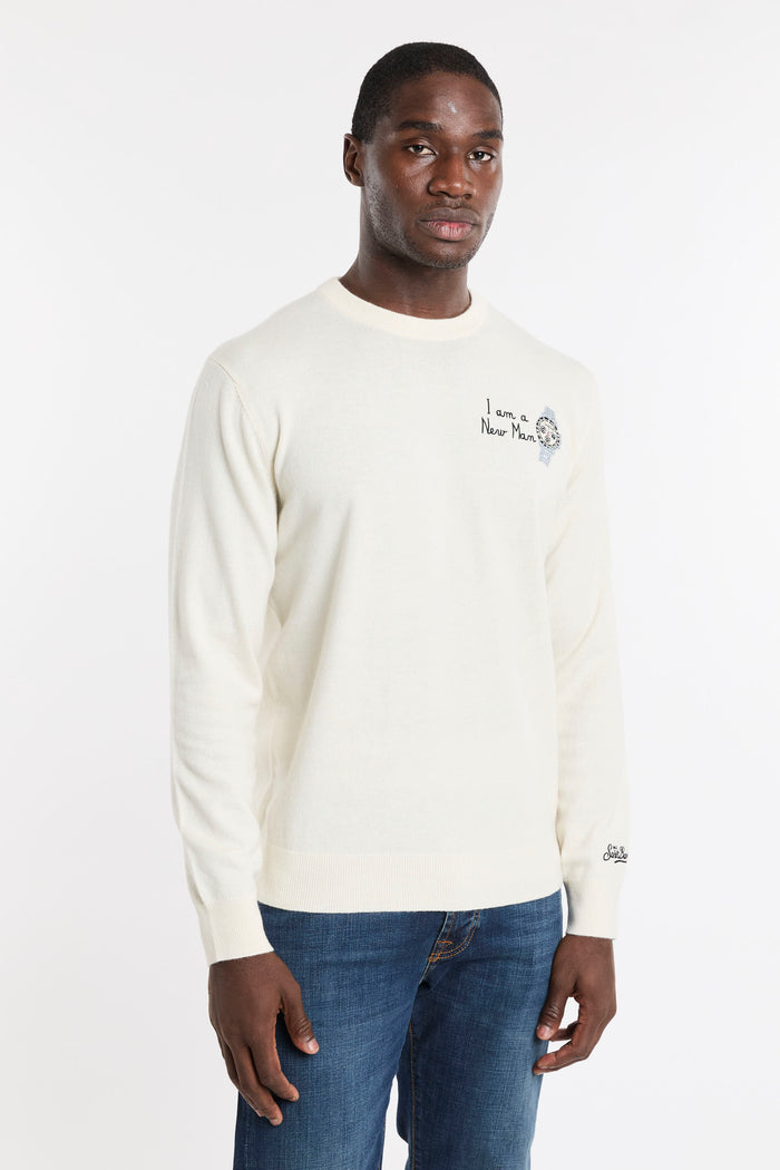 Maglia panna uomo her002400177m10 - 4