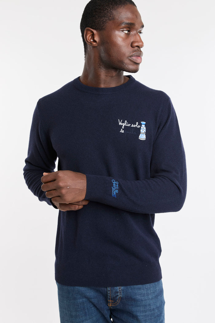 Maglia blu uomo her002400505m61 - 1