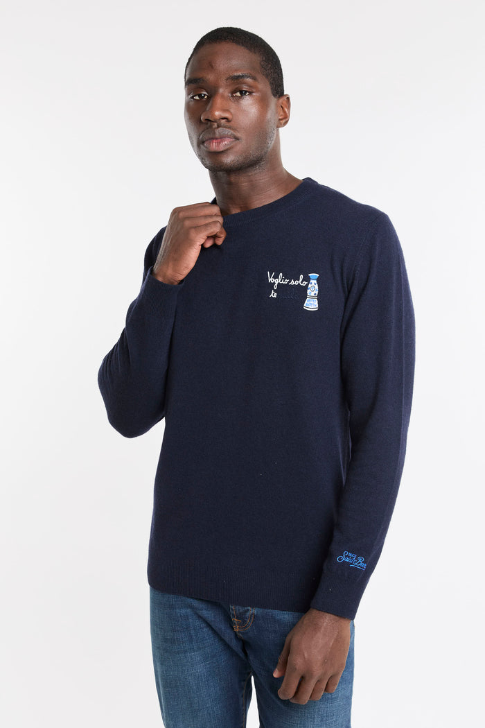 Maglia blu uomo her002400505m61 - 2