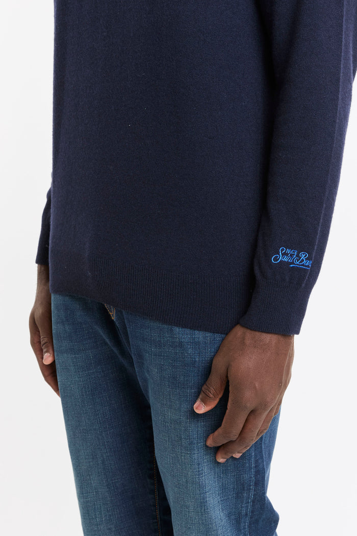 Maglia blu uomo her002400505m61 - 6
