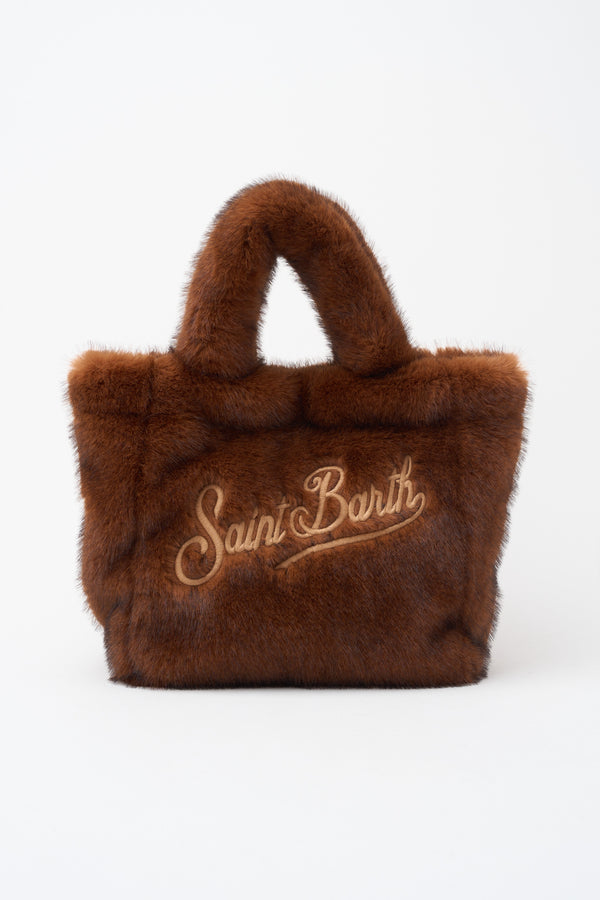 Borsa Mini Vanity Soft effetto pelliccia