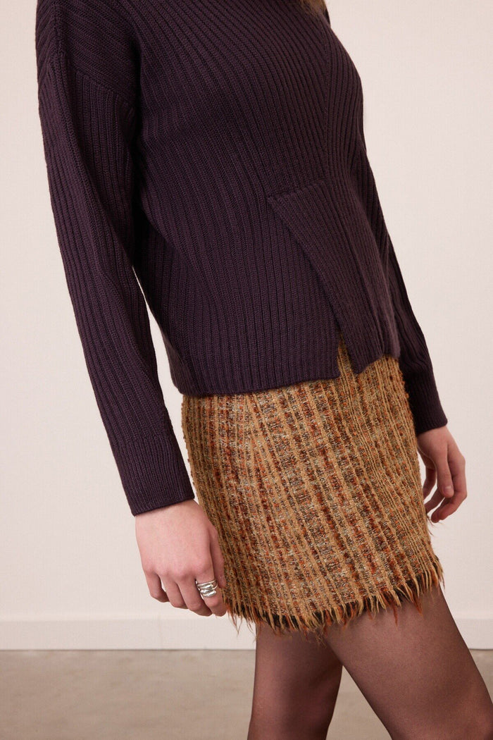 Maglia a collo alto a coste-2