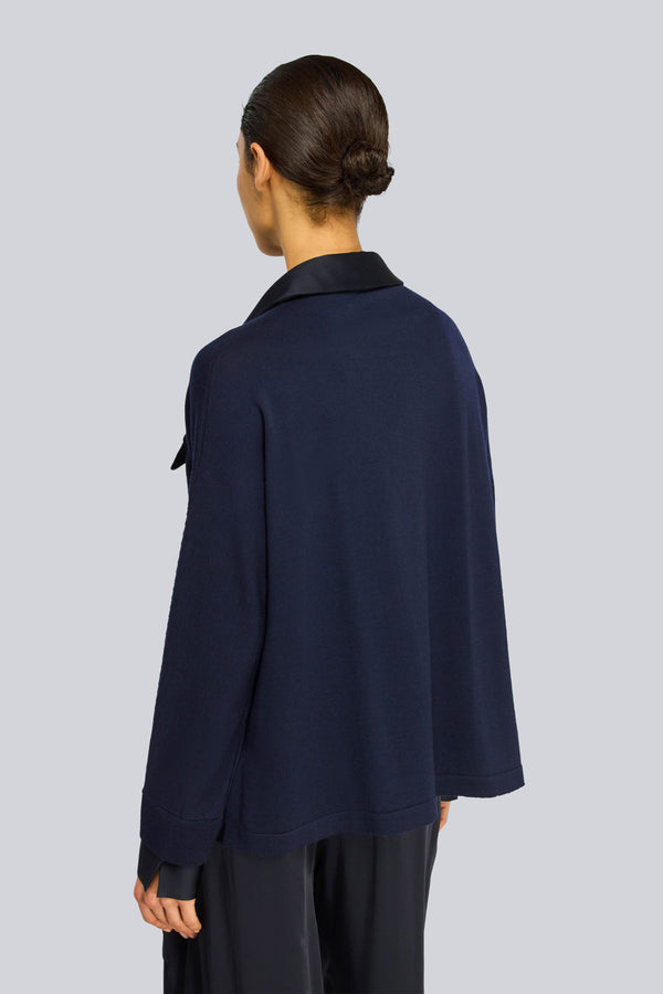 Maglia blu notte woman a45n12-1