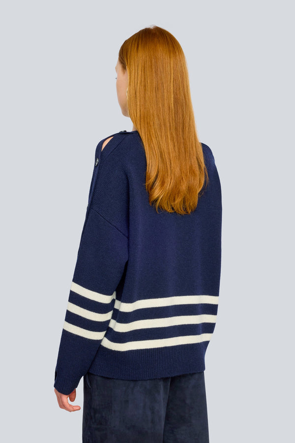 Maglia blu woman h51rg123