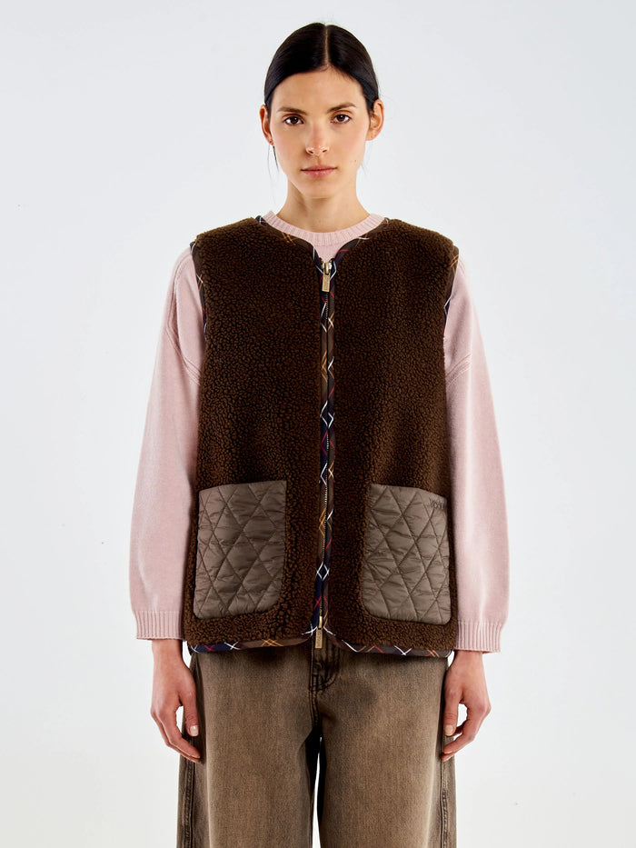 Gilet  donna tac0076fondente - 1