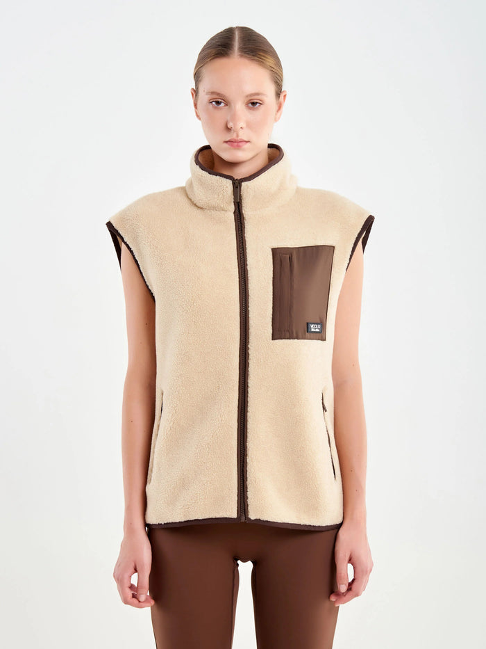 Gilet  donna tac0355beige - 1