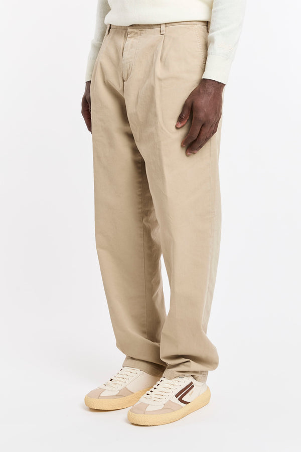 Pantalone in cotone con pinces