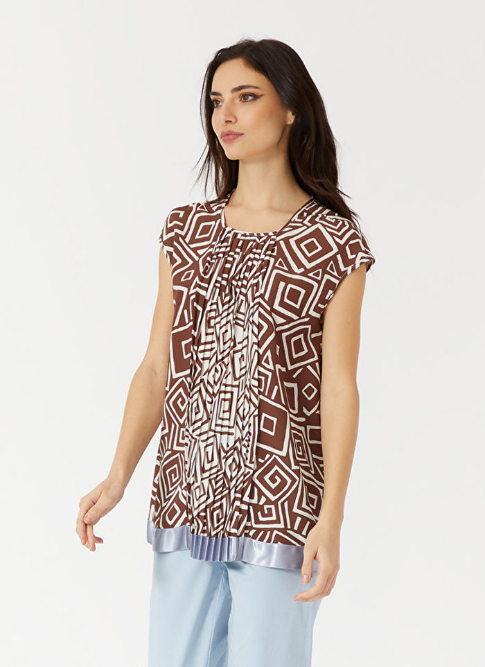 Blusa marrone donna c293psma259 - 3