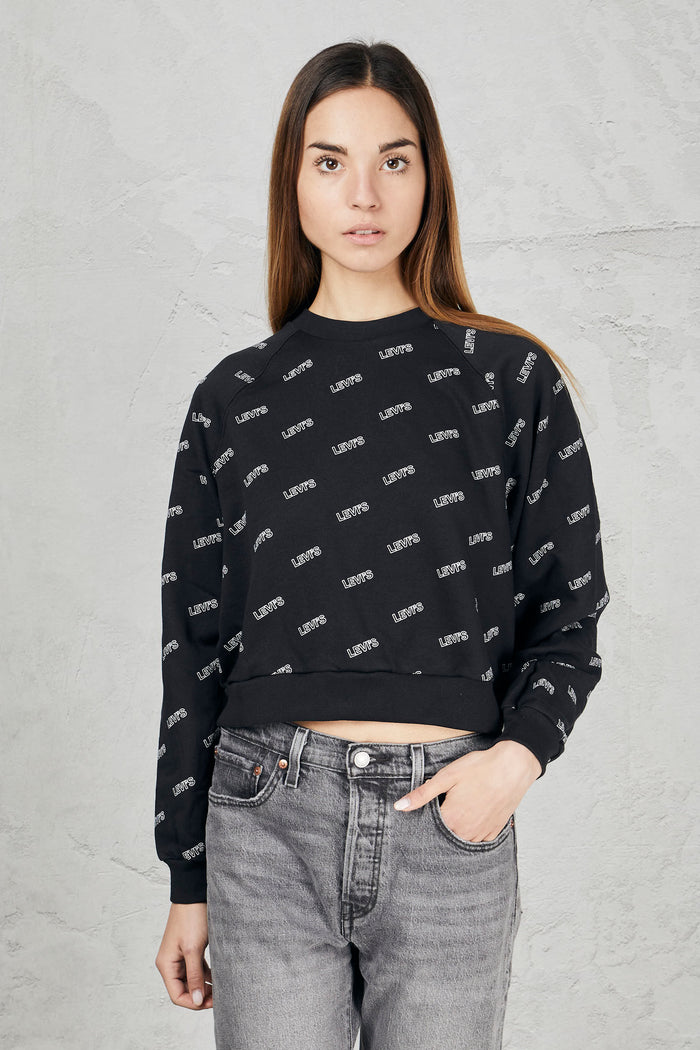 Crewneck sweatshirt with graphics